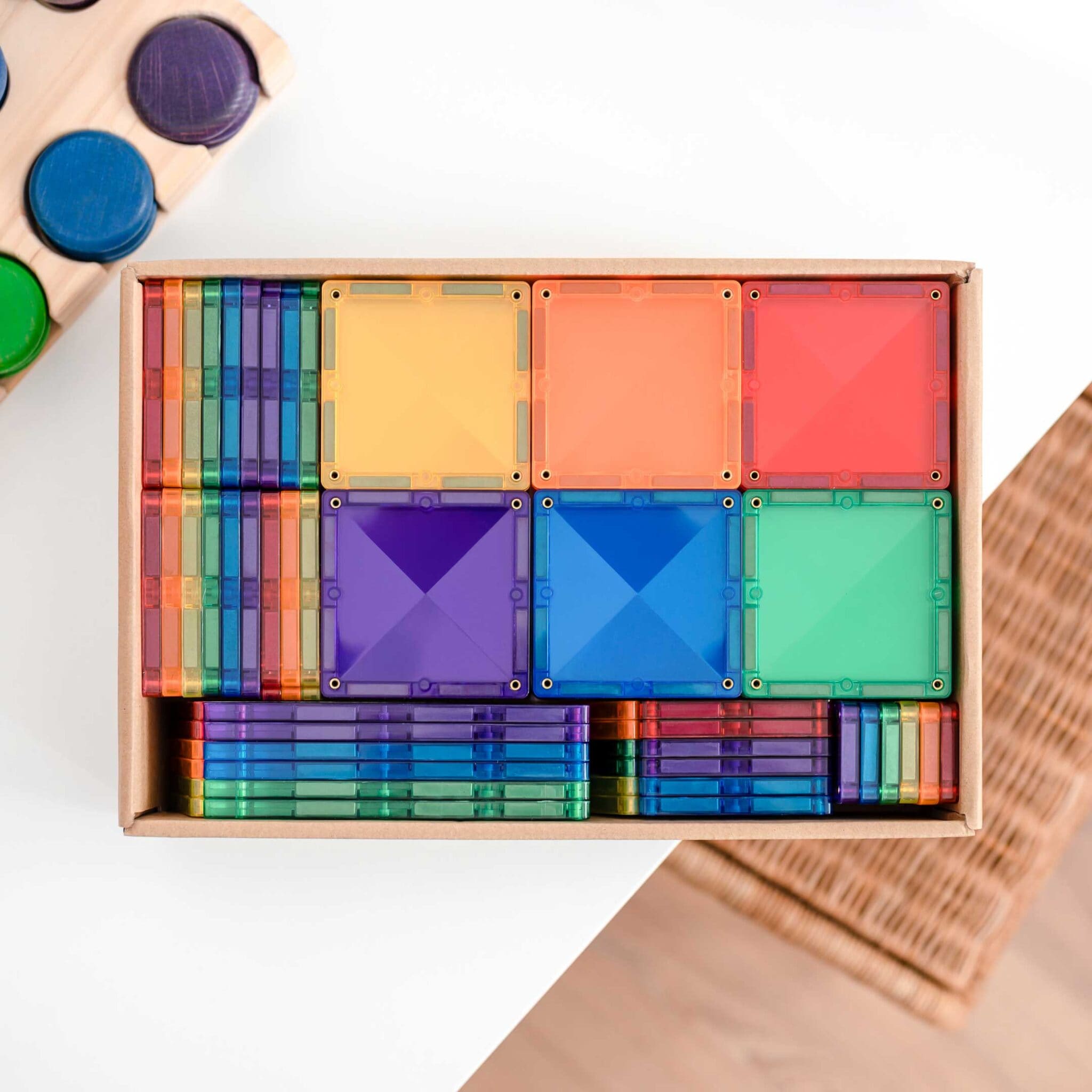 Connetix Tiles 102 Piece Creative Pack (Rainbow)