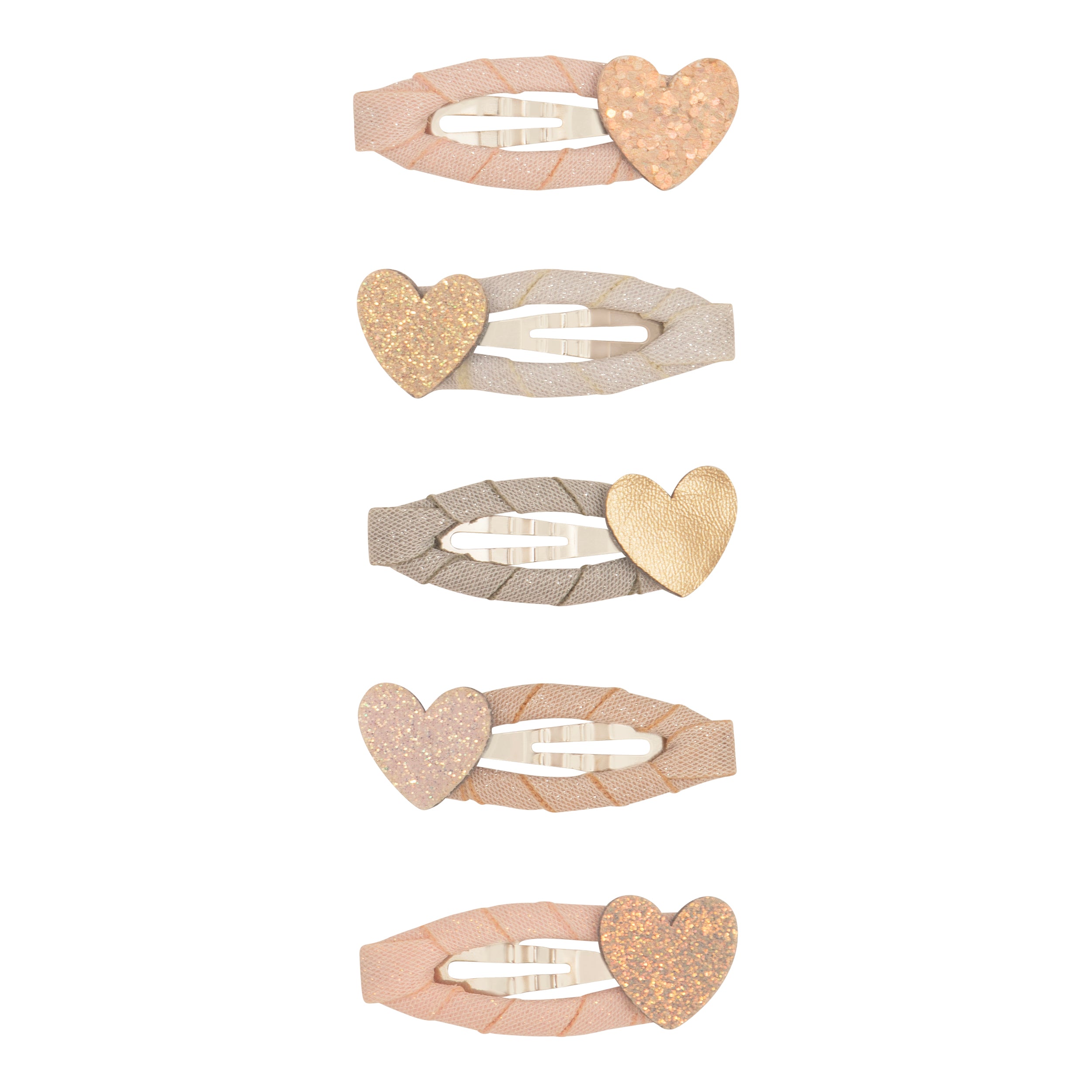Mimi & Lula Teeny Heart Mini Clic Clac Clips (Pink Multi)