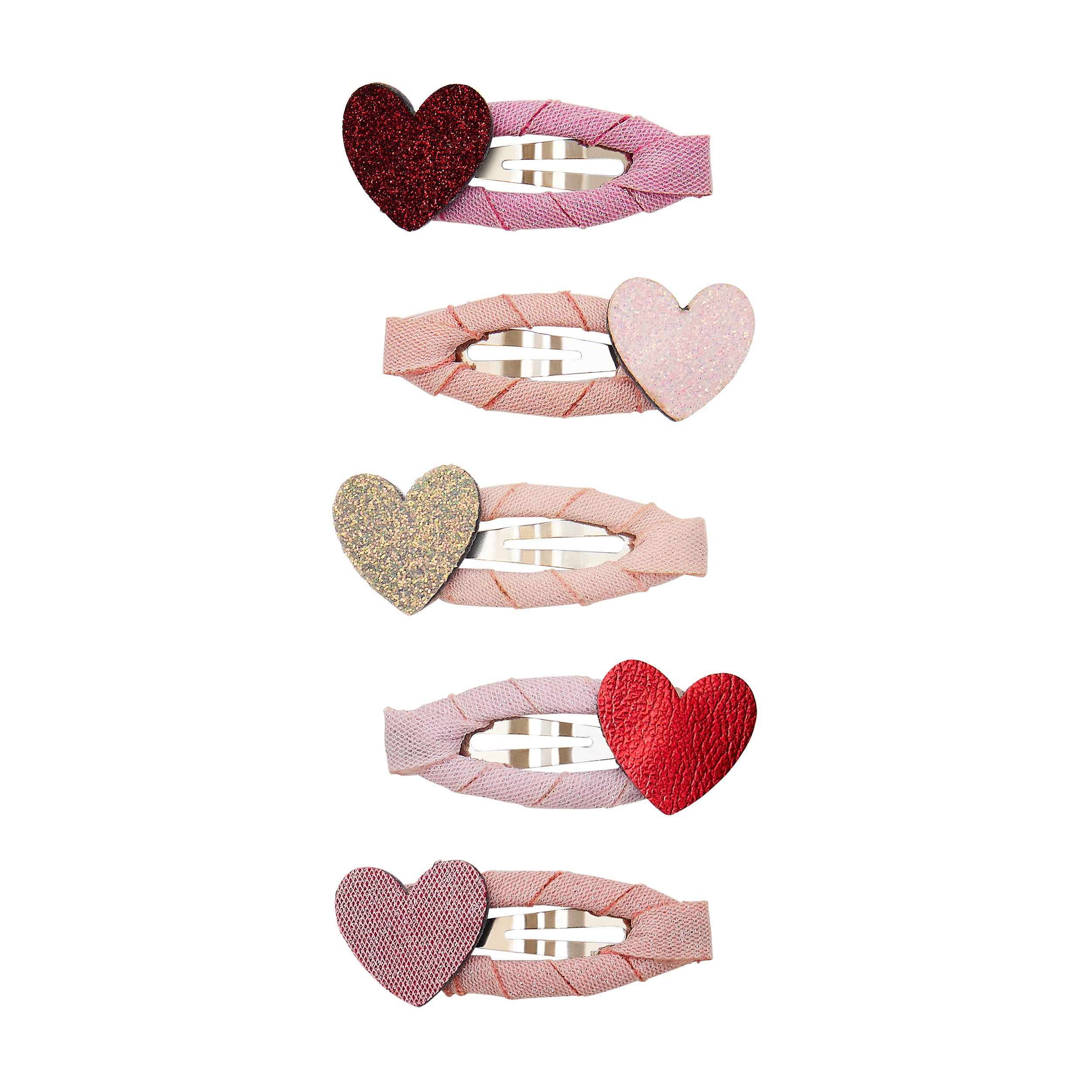Mimi & Lula Heart Mini Clic Clac Clips (Pink Multi)