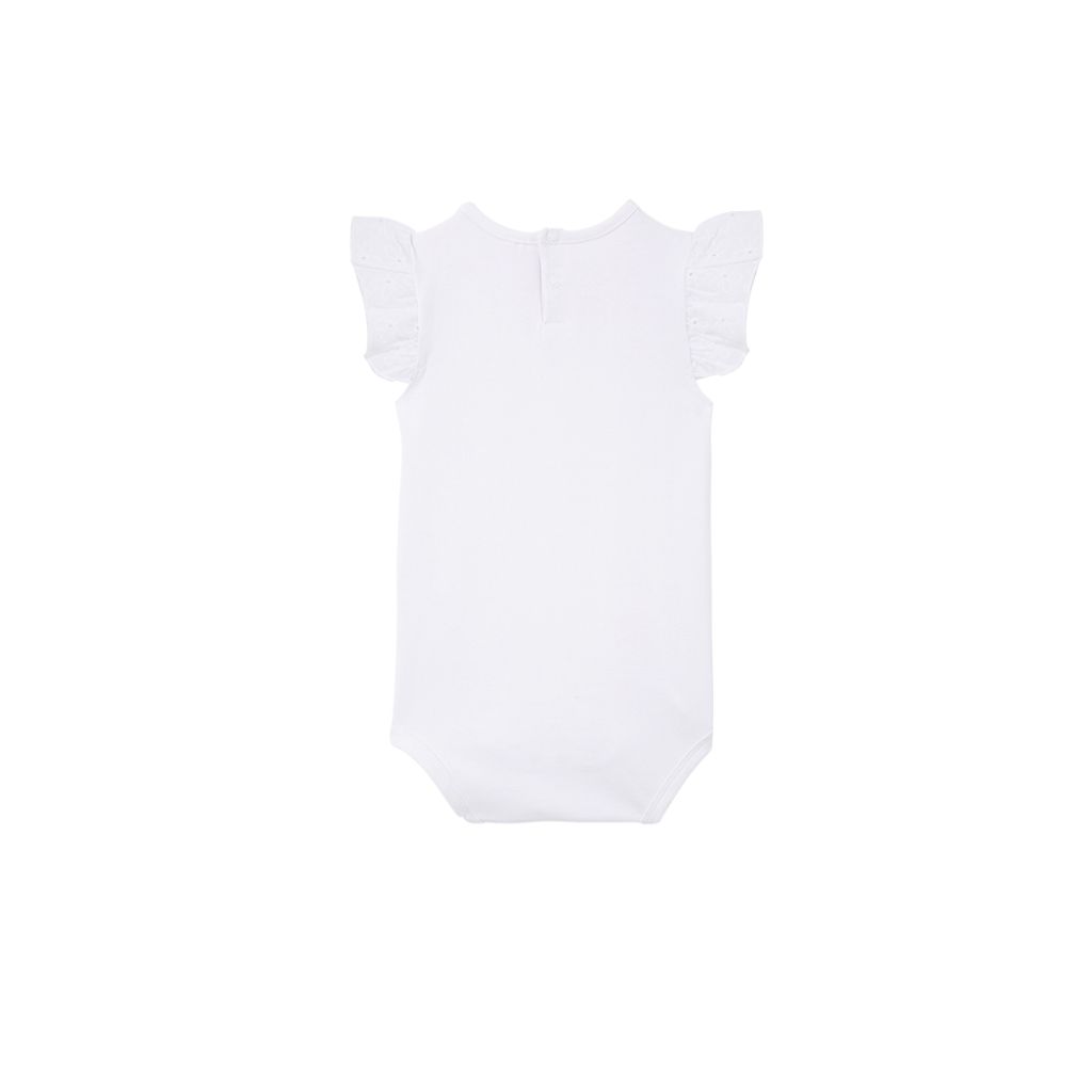 Milky Broderie Frill Bubbysuit (White)
