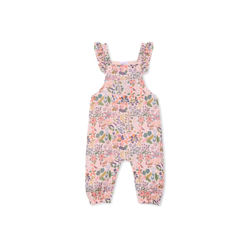 Milky Baby Wild Meadow Overalls (Blush Pink)