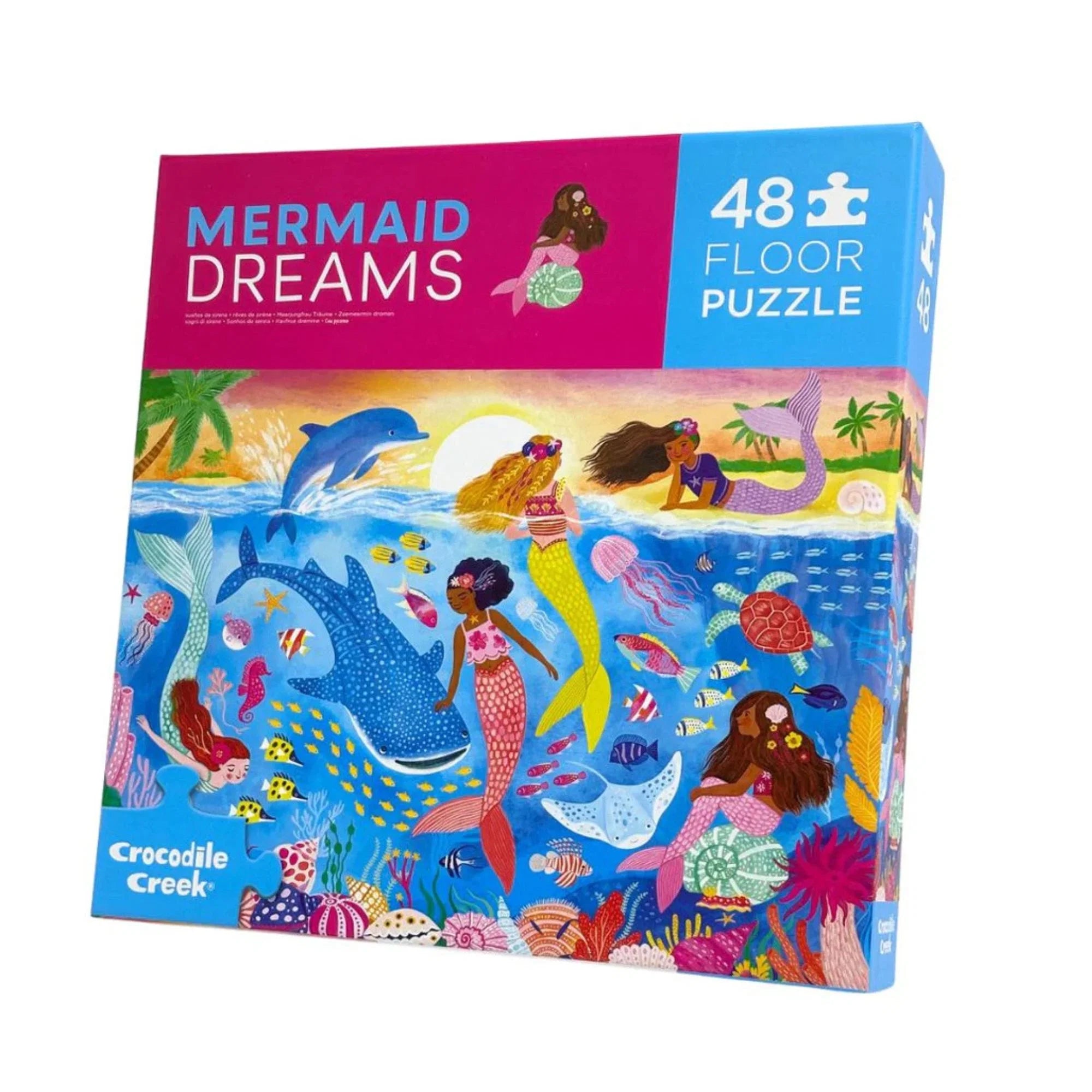 Crocodile Creek 48 Pce Floor Puzzle (Mermaid Dreams)