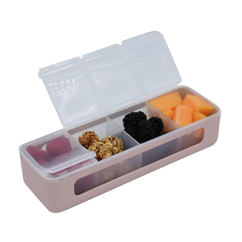 Melii 4 Compartment Snackle Box (Luxe Pink)