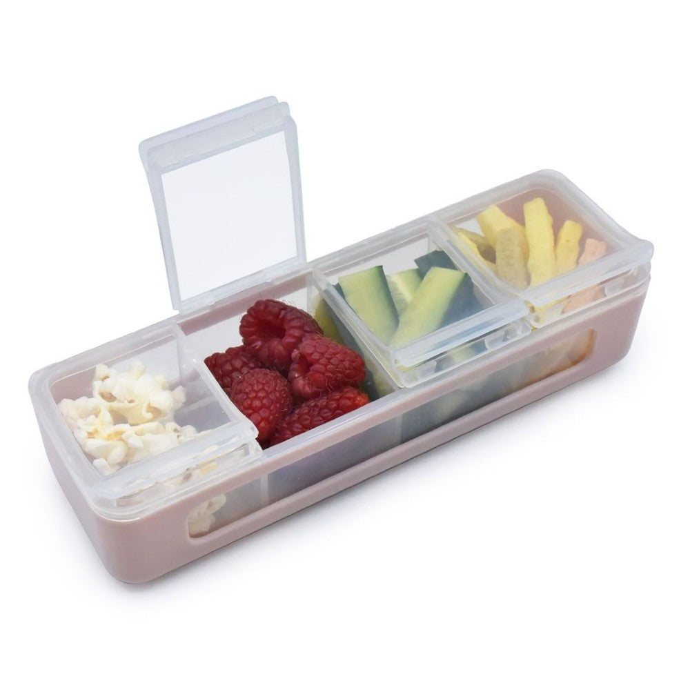 Melii 4 Compartment Snackle Box (Pink)
