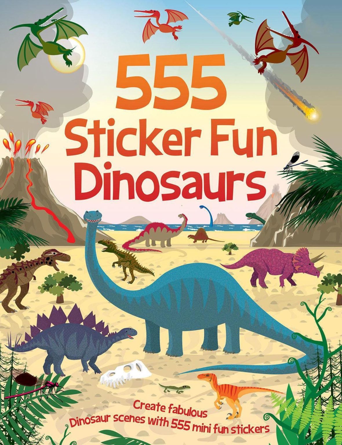555 Sticker Fun Book (Dinosaurs)