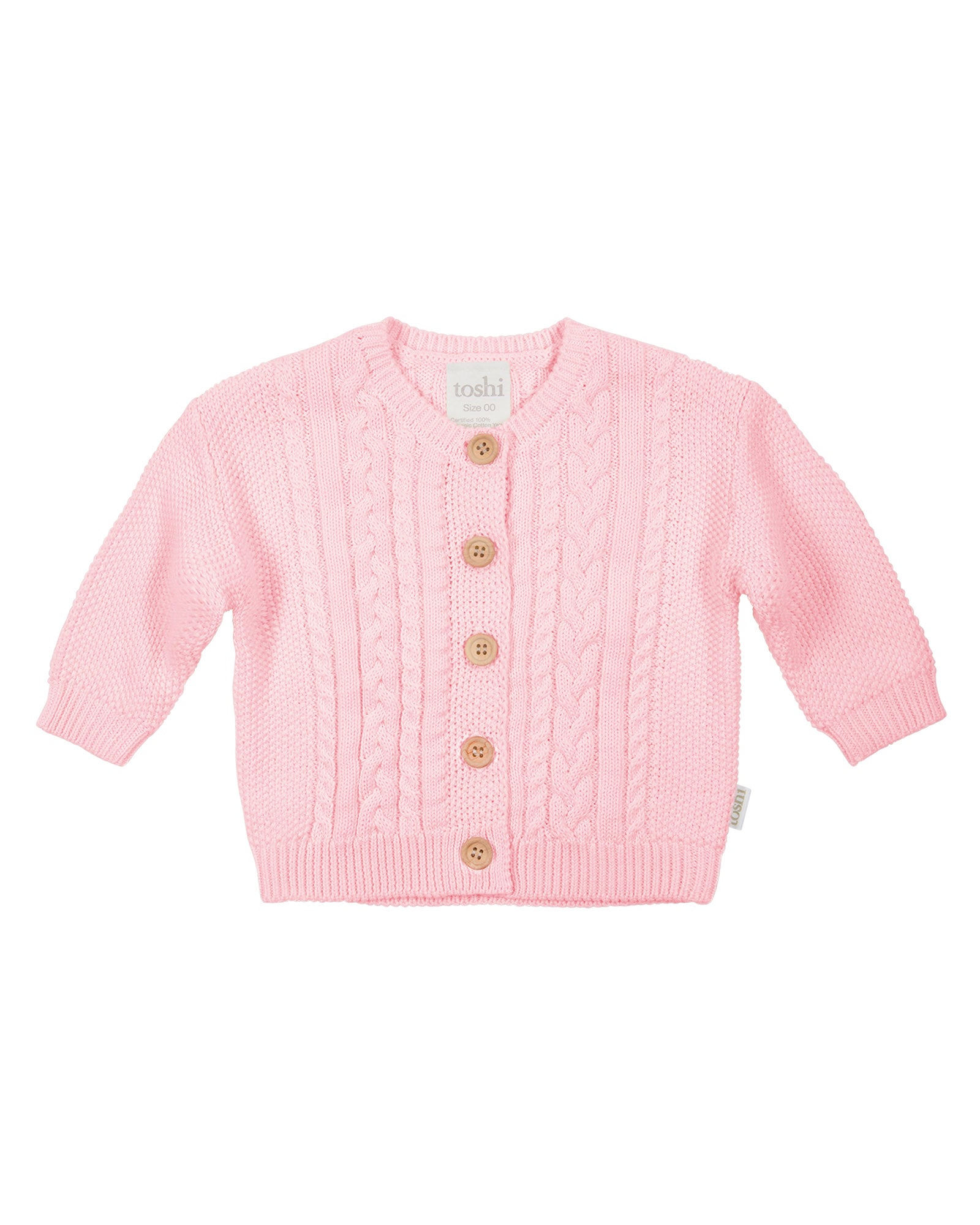 Toshi Organic Yummy Cardigan (Misty Rose)