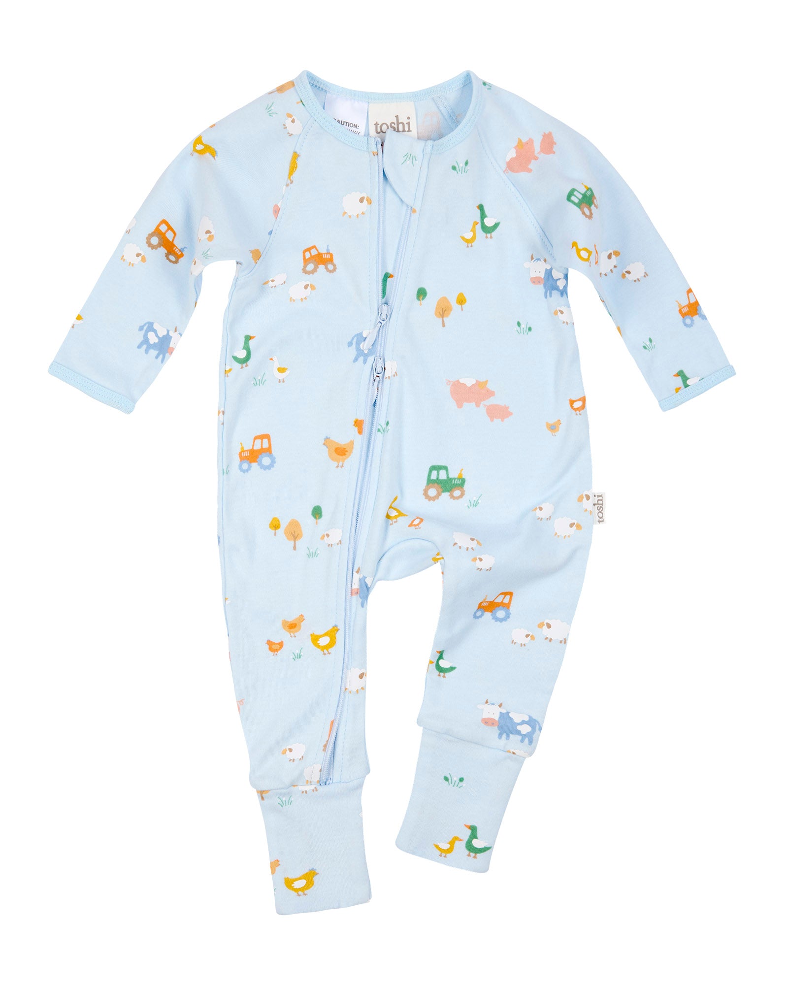 Toshi Baby Harvest L/S Onesie (Farm Buddies)