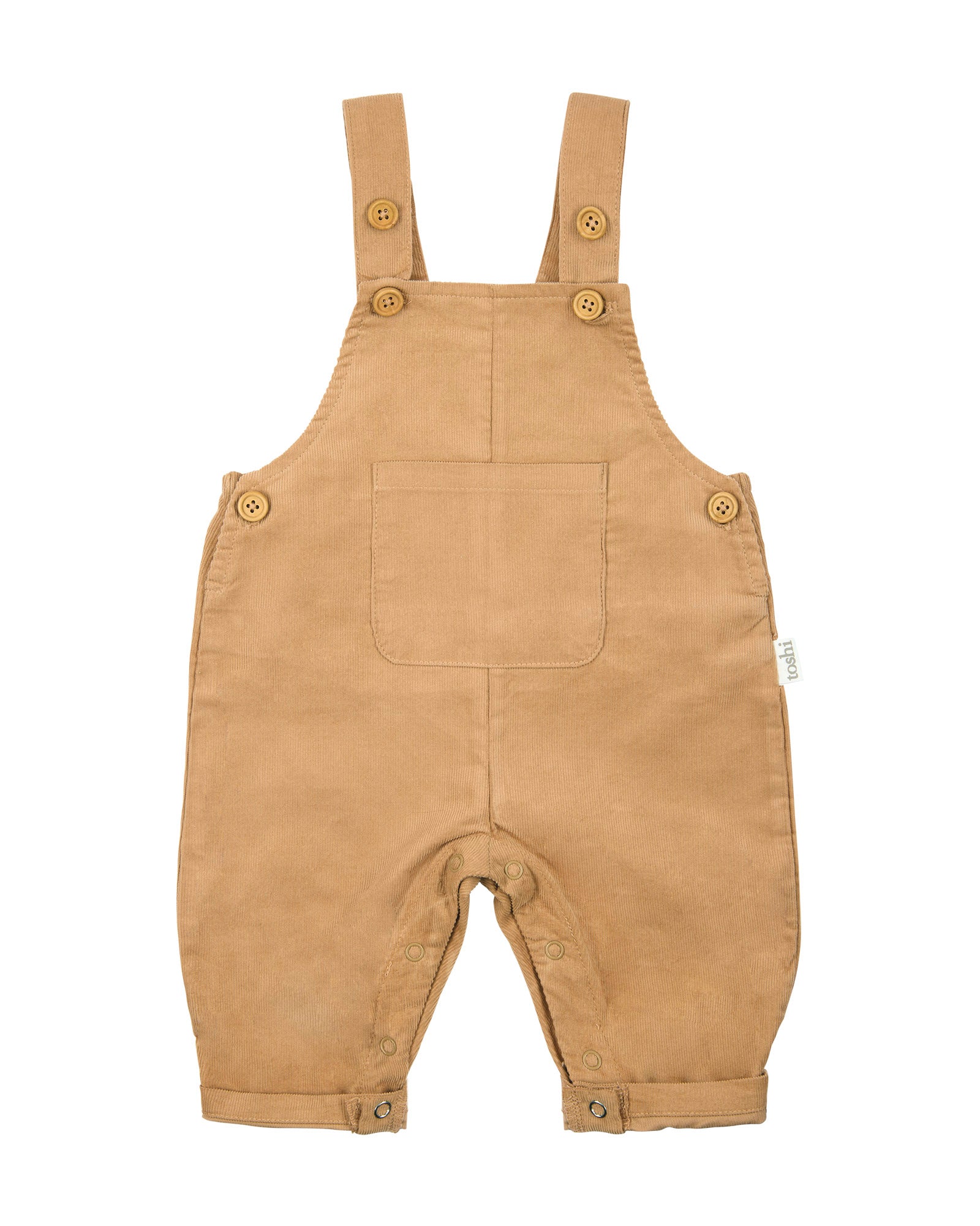 Toshi Corduroy Quincy Overalls (Driftwood)