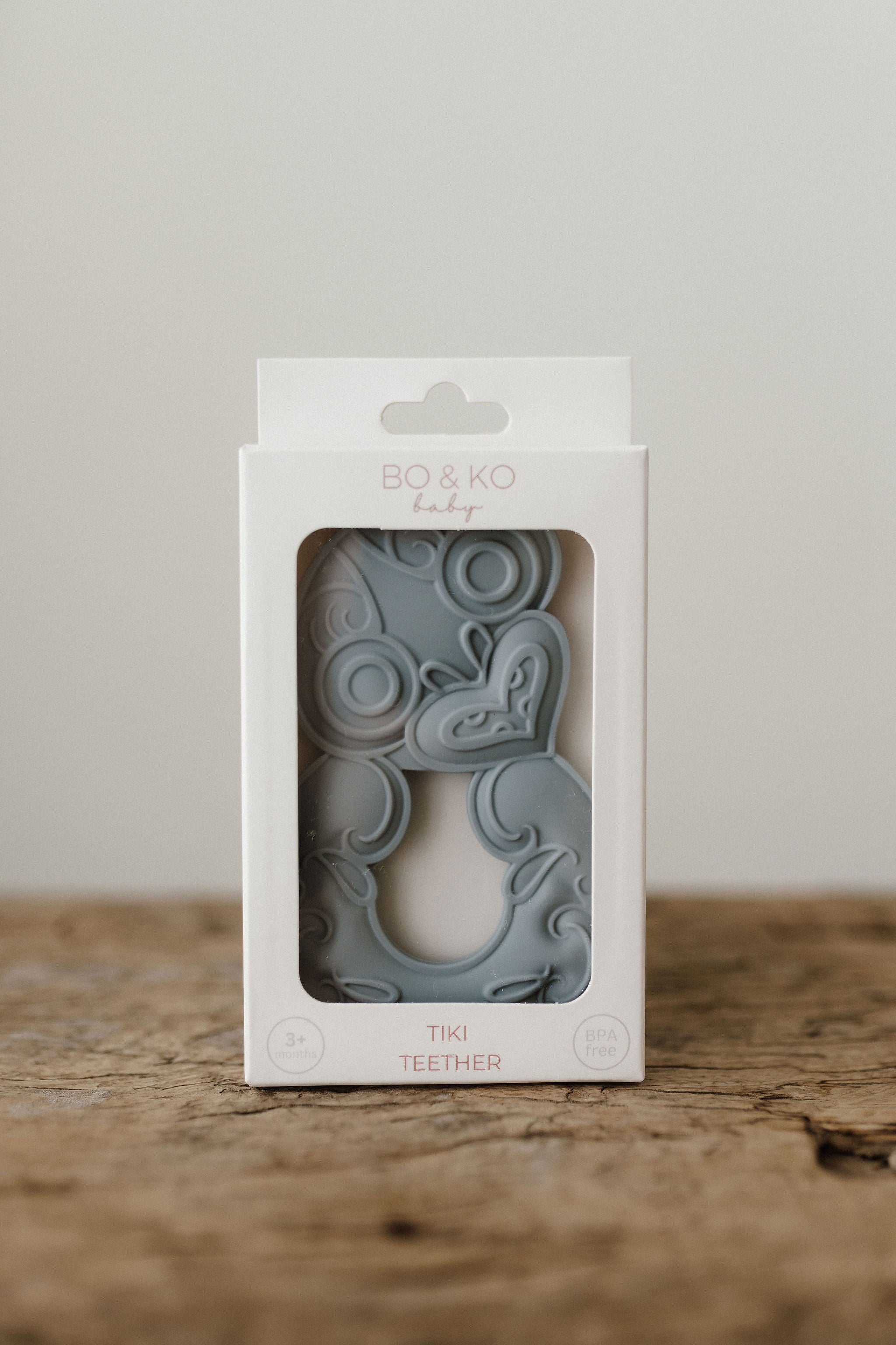 Bo & Ko Baby Tiki Teether (Duck Egg Blue)
