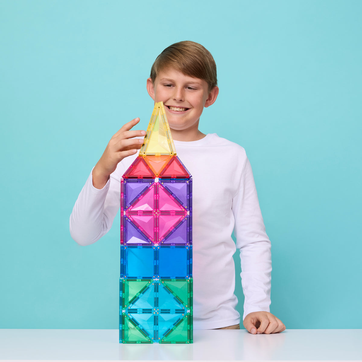 CONNETIX Magnetic Tiles Mega Pack 202 Pieces (Bright)