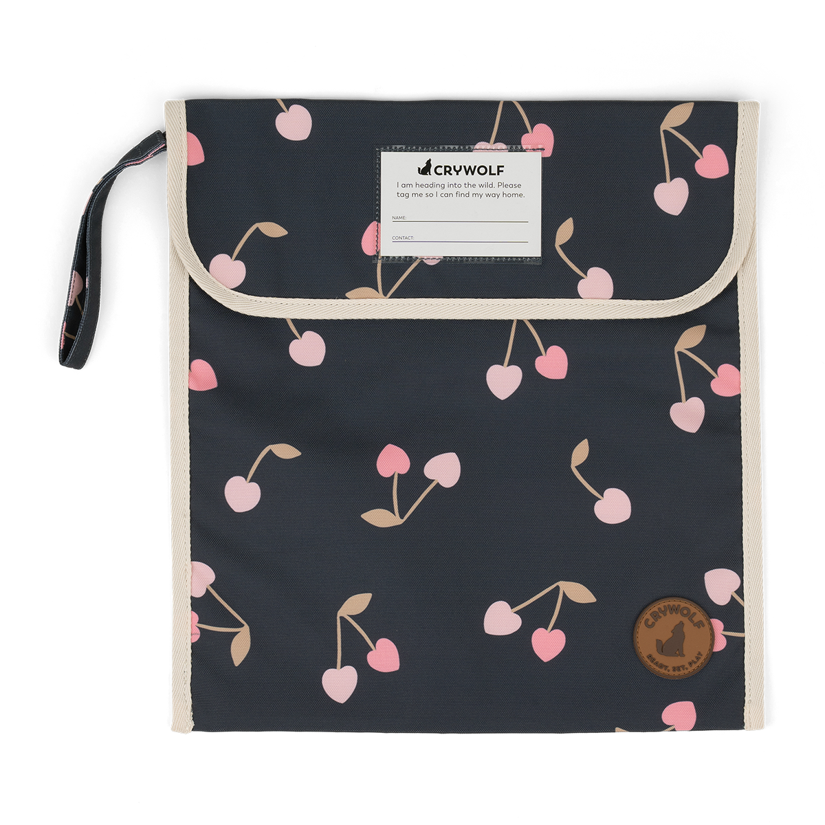 Crywolf Book Bag (Cherry Hearts)