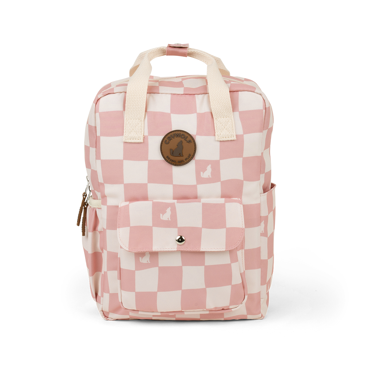 Crywolf Mini Backpack (Pink Check)
