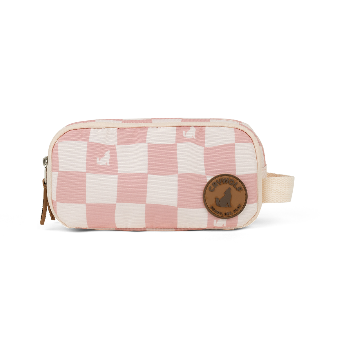Crywolf Fable Pencil Case (Pink Check)