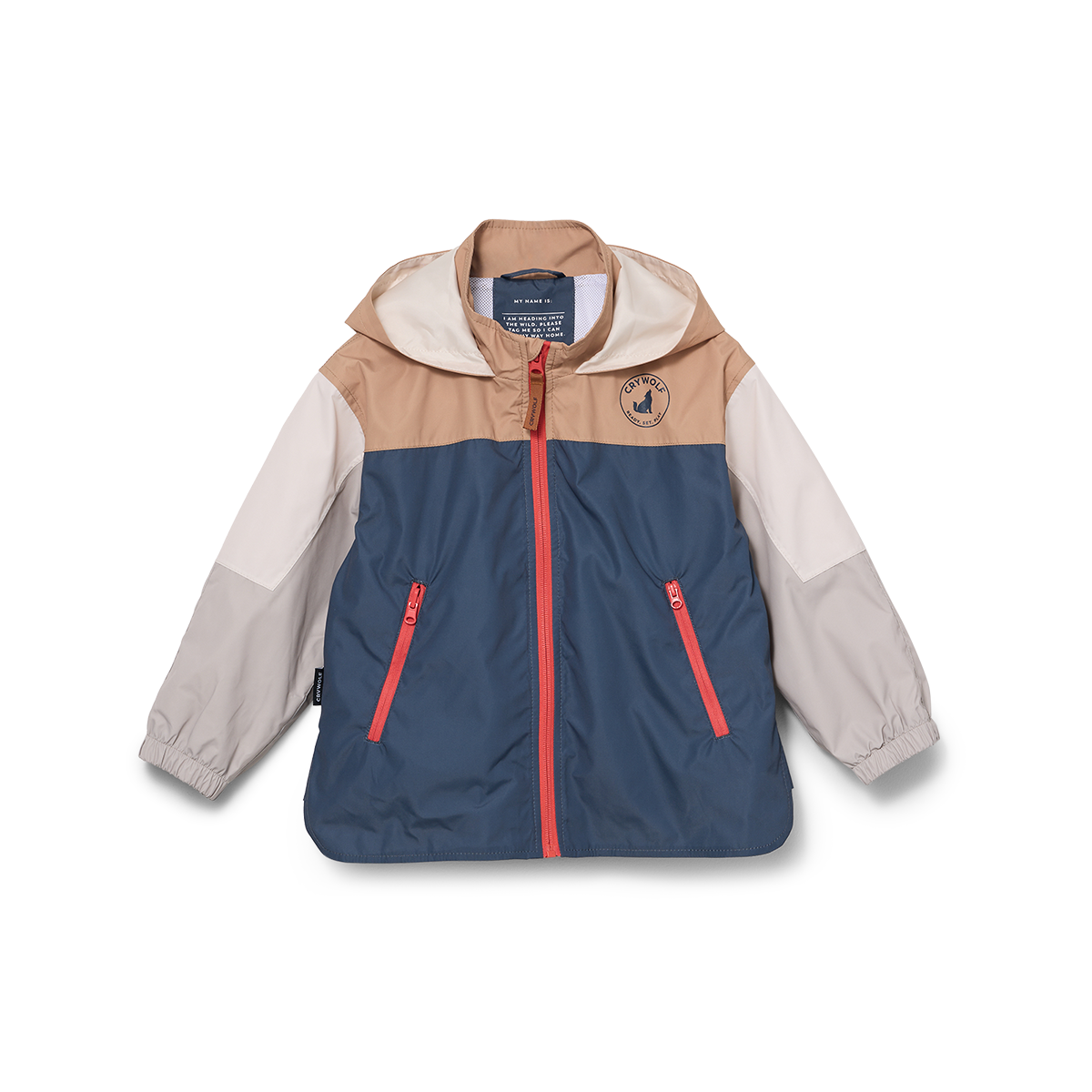Crywolf Packable Jacket (Ash Colourblock)