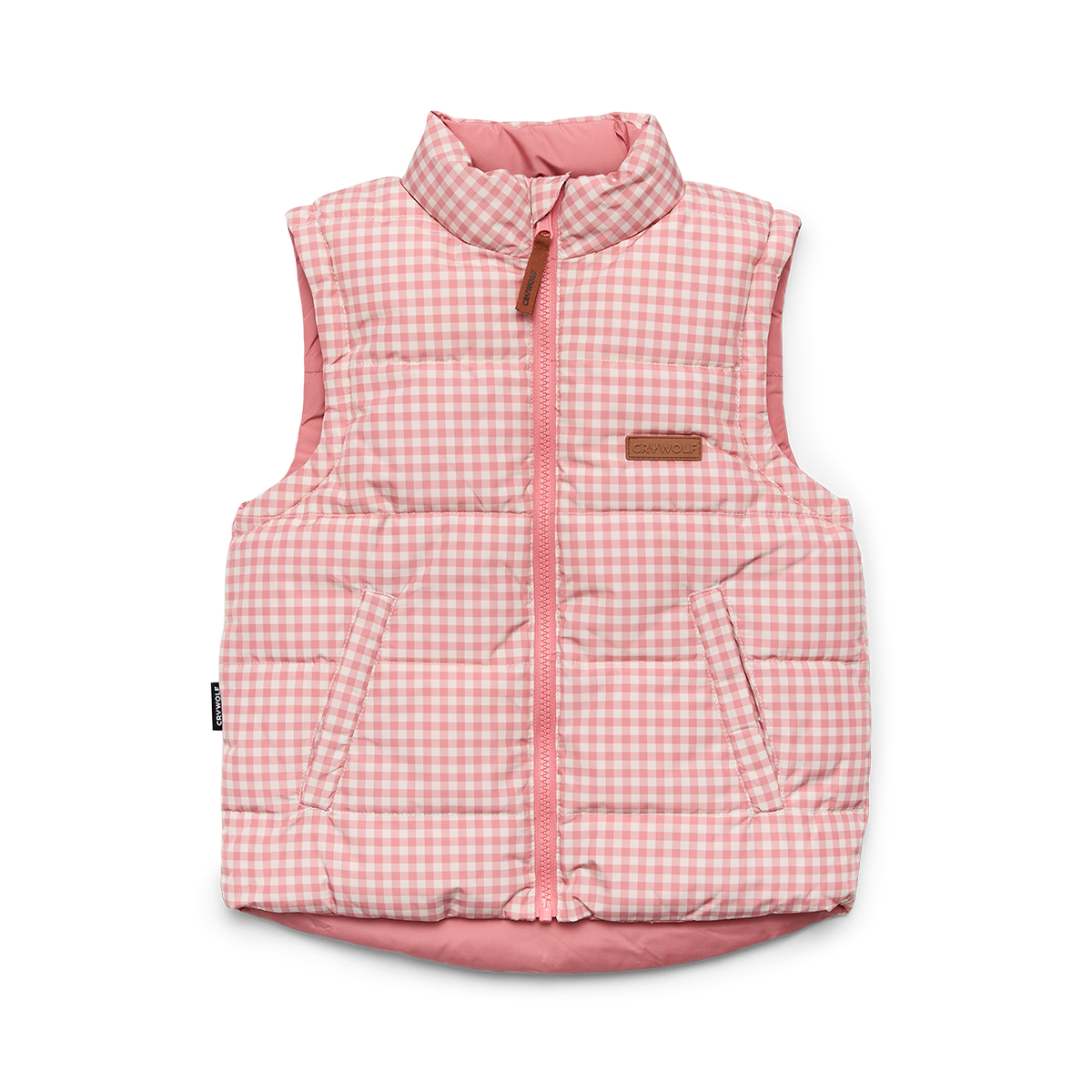 Crywolf Reversible Eco-Vest (Rose Gingham)