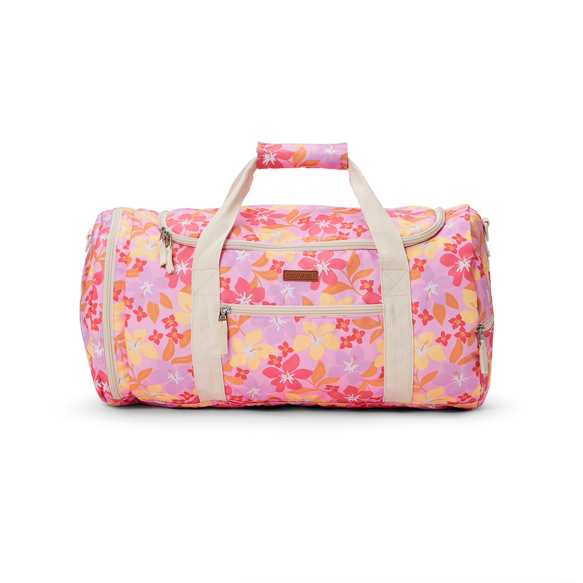 Crywolf Packable Duffel Bag (Hibiscus Daze)