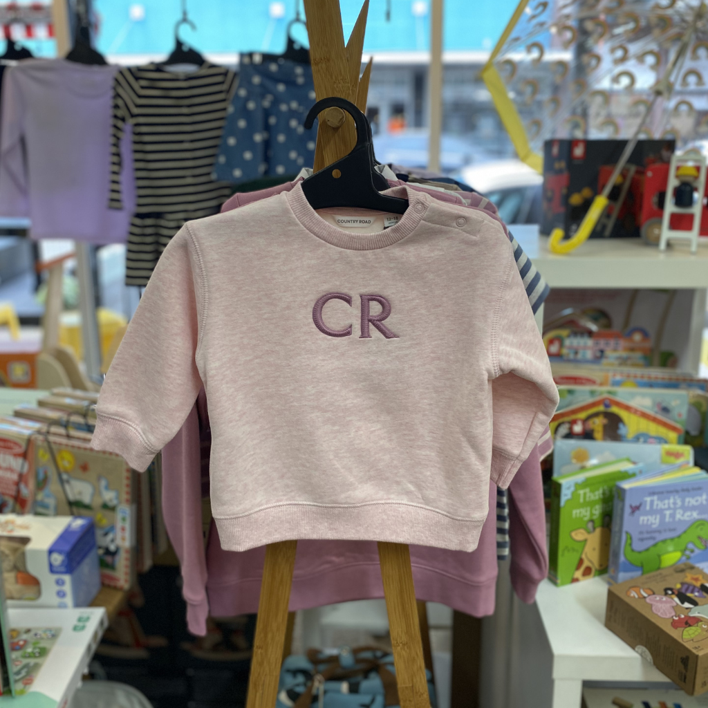 Country Road Oversized CR Logo Sweat (Pink Marle) - Baby