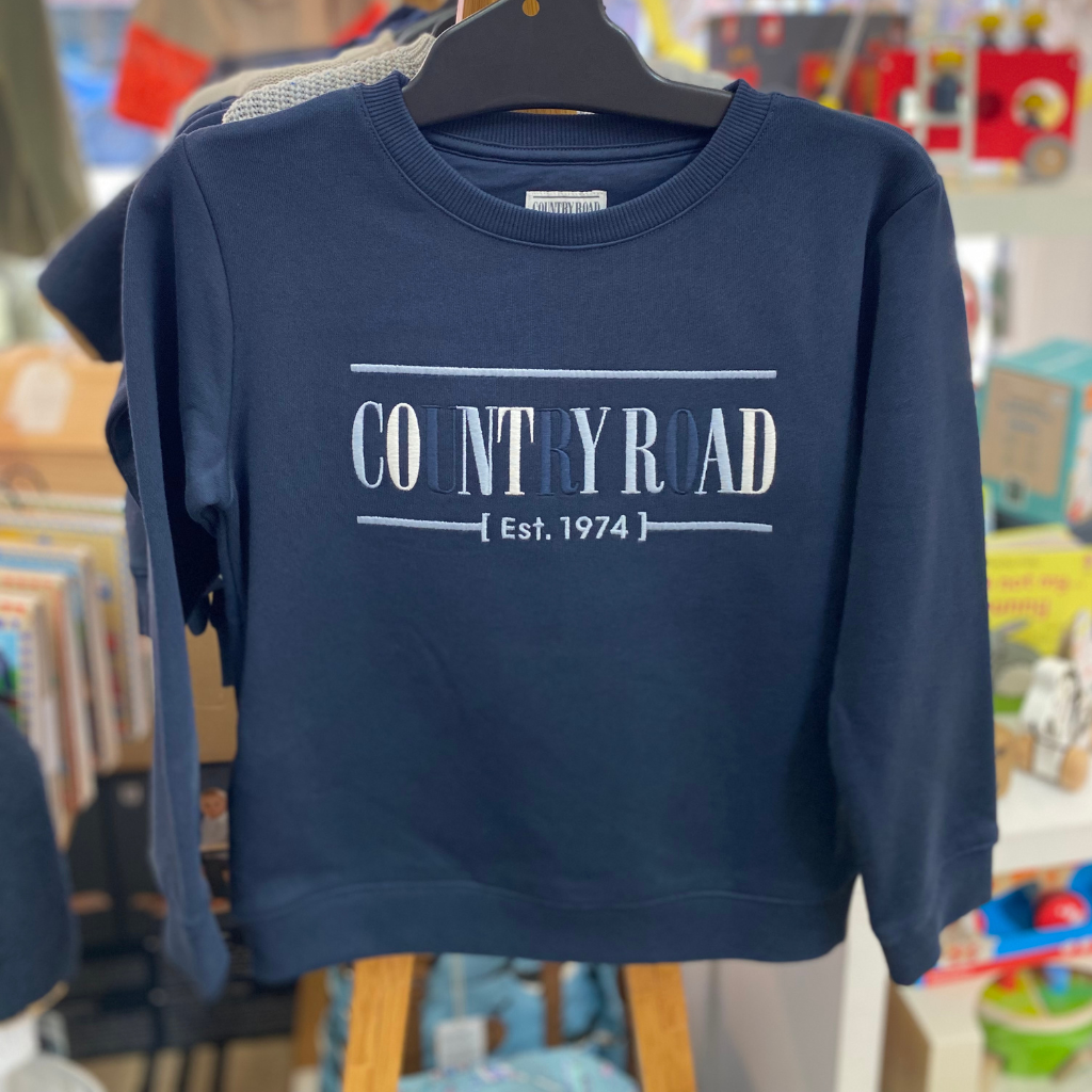 Country Road Relaxed Heritage Sweat (Navy Multi)