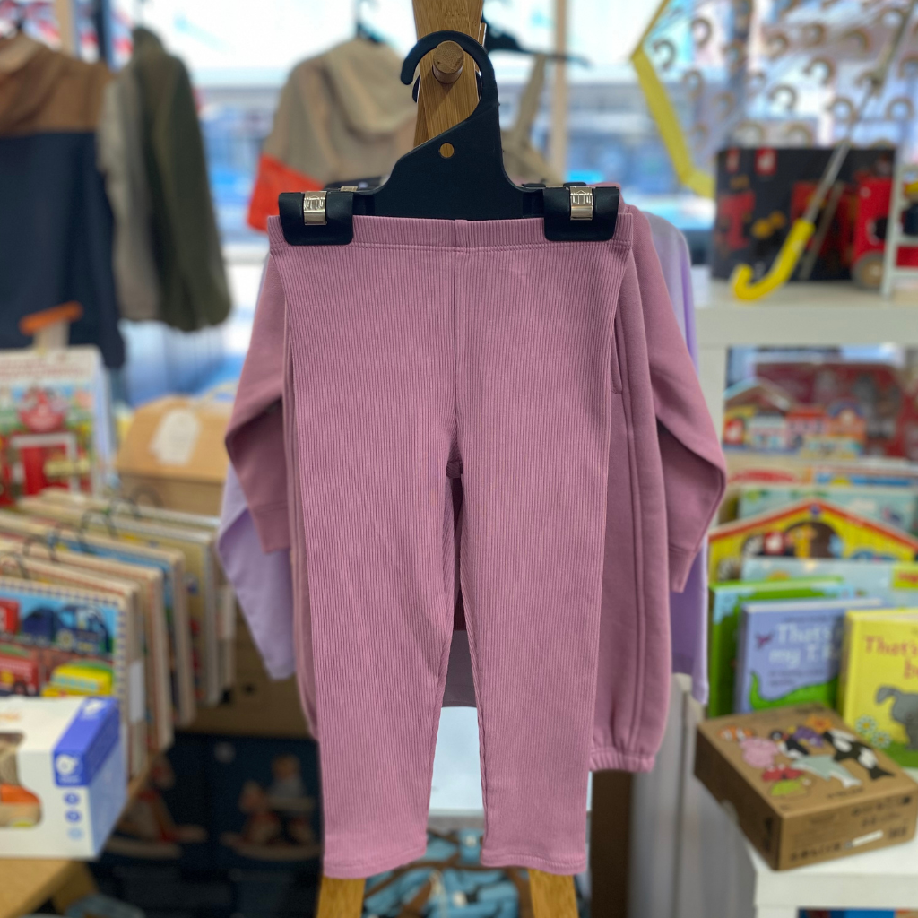Country Road Solid Rib Legging (Berry)