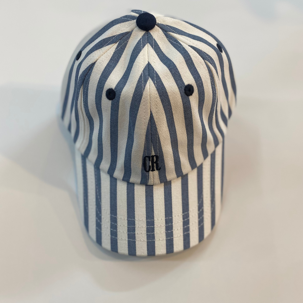 Country Road Stripe Logo Cap (Slate Blue)
