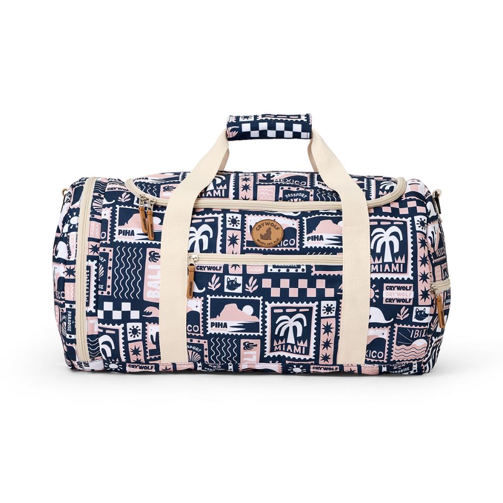 Crywolf Packable Duffel (Blush Postcards)
