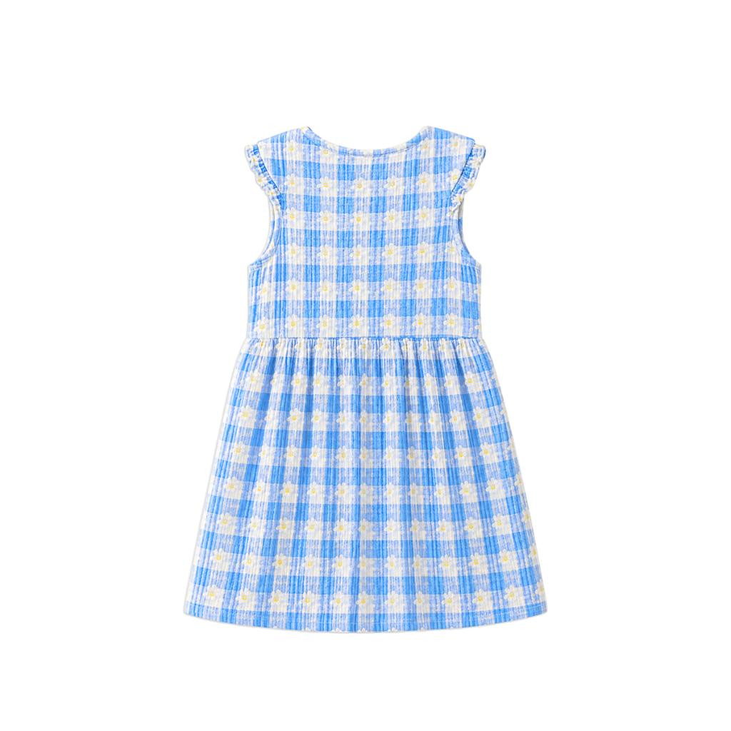 Milky Daisy Check Dress