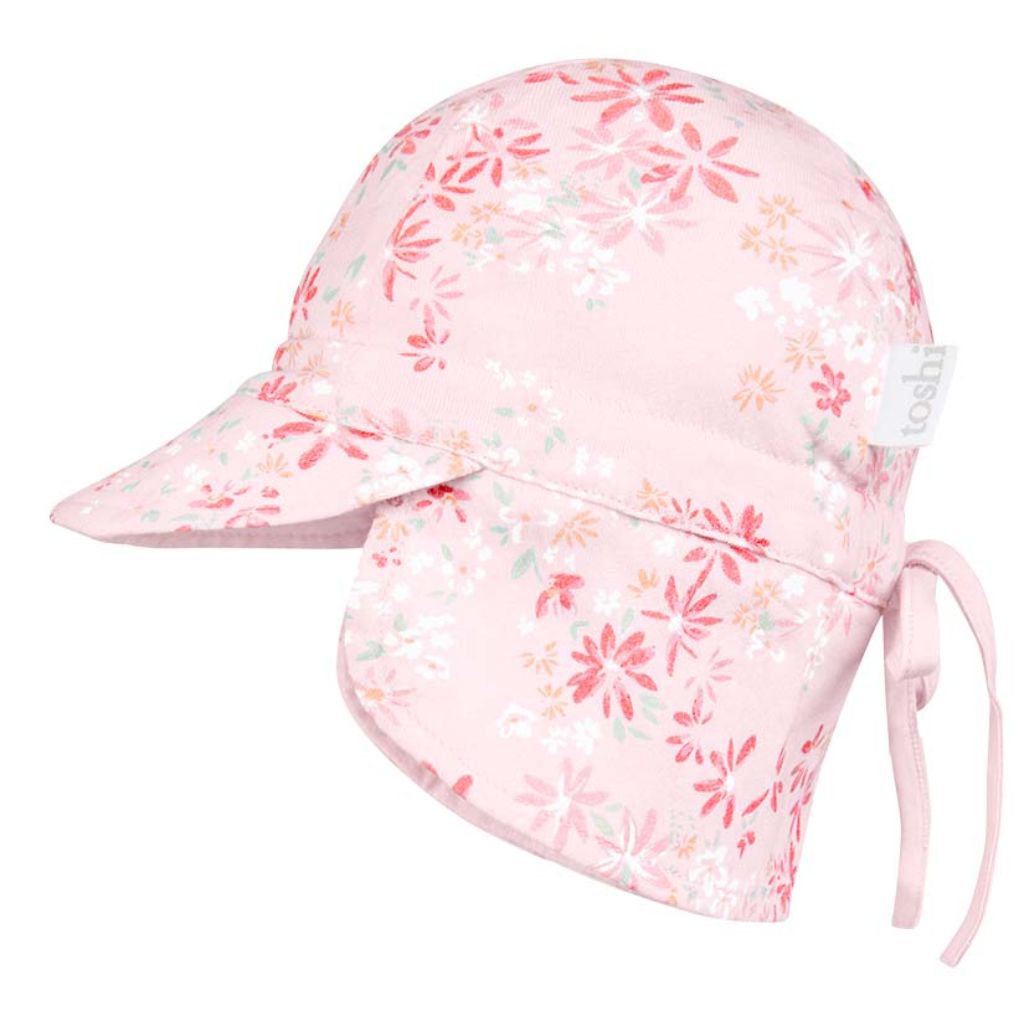 Toshi Flap Cap Bambini Sunhat (Athena Blossom)