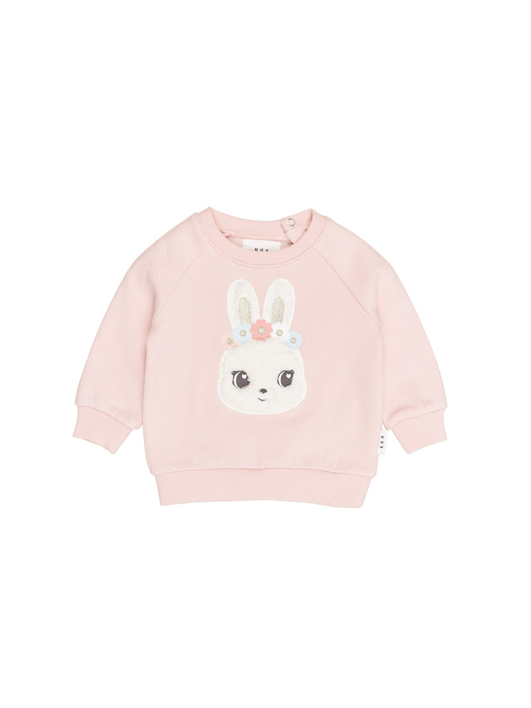 Huxbaby Blossom Fur Bunny Sweatshirt (Pink Pearl)