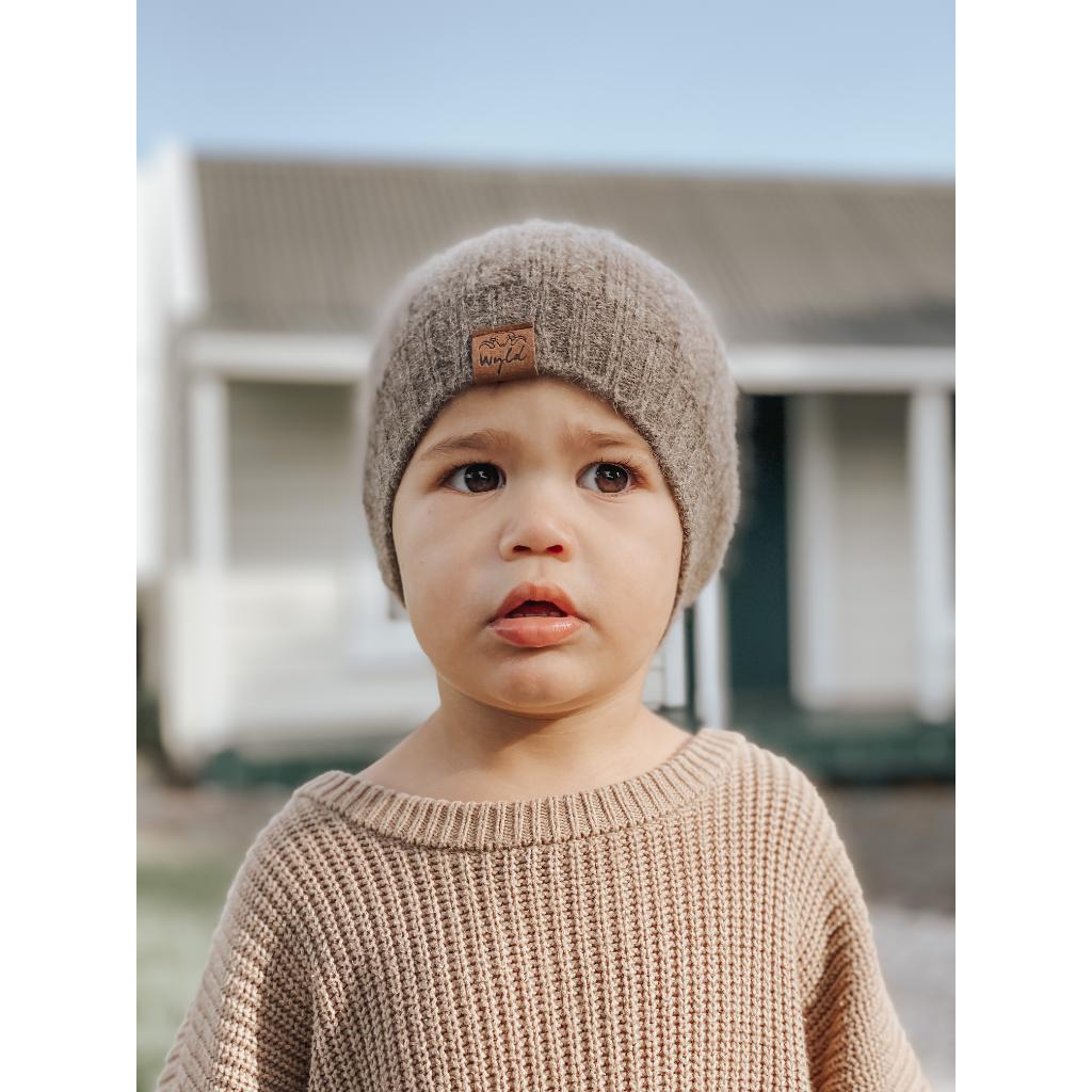 Wyld Woollen Baby Hat (Pihepe Brown)
