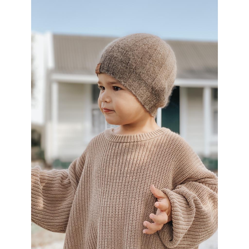 Wyld Woollen Baby Hat (Pihepe Brown)