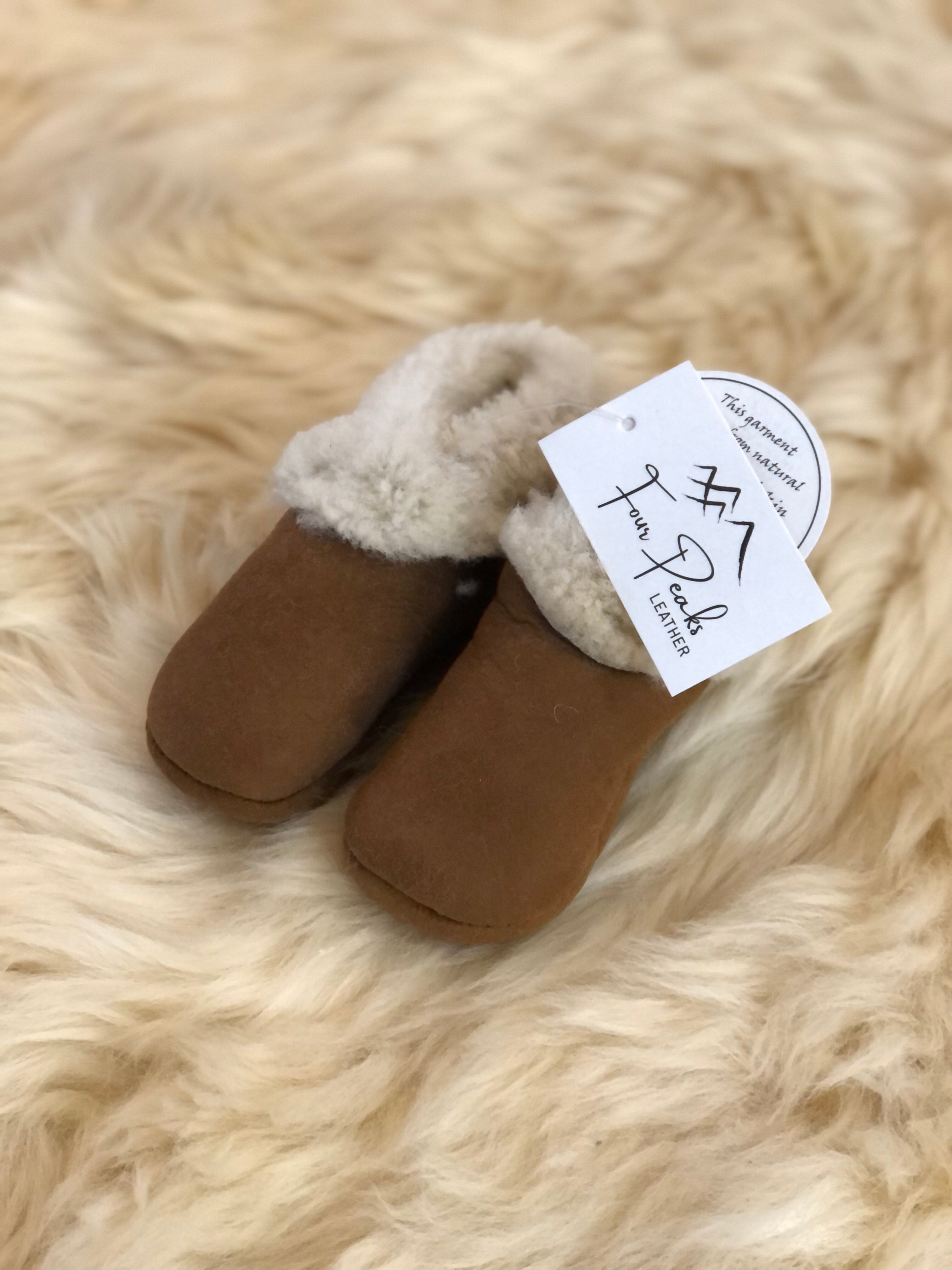 Four Peaks Leather Lambskin Booties (Tan)
