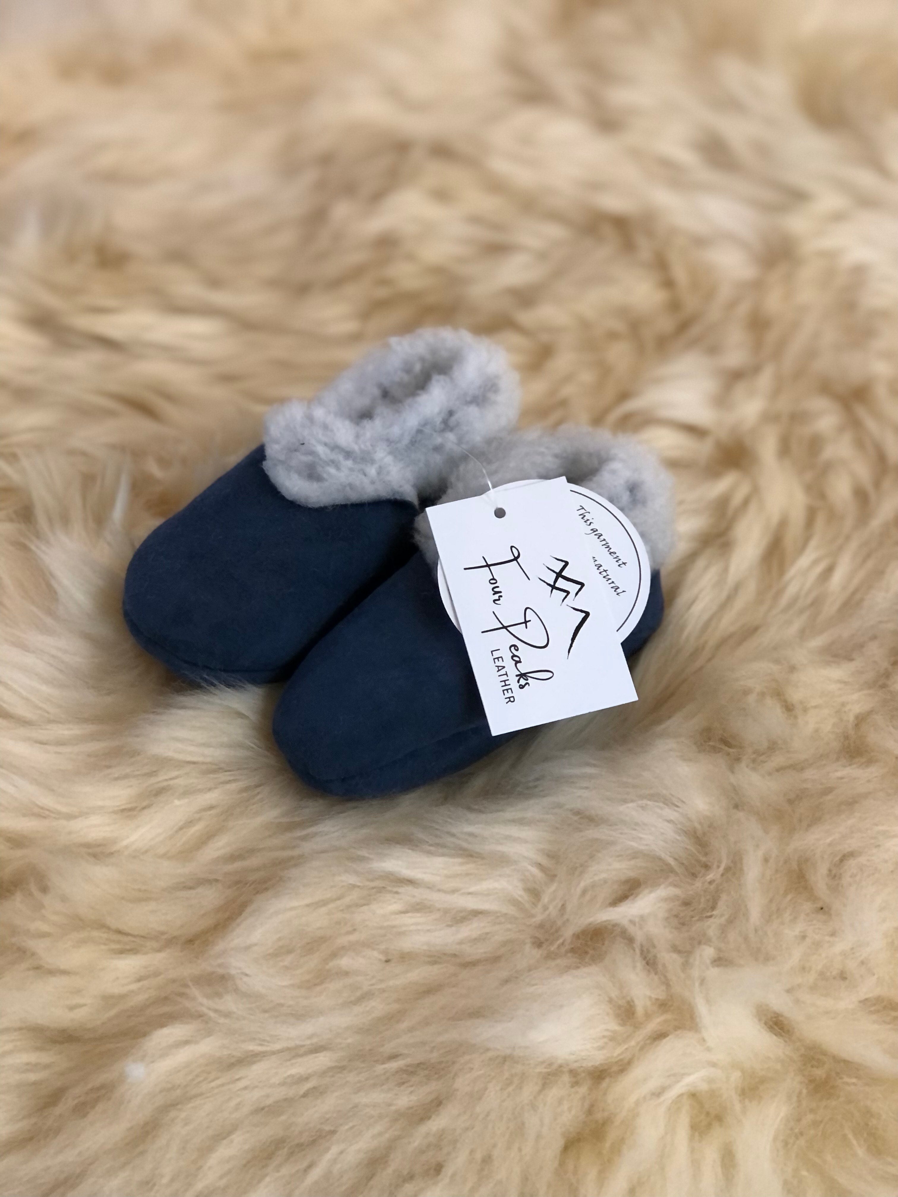 Four Peaks Leather Lambskin Booties (Cornflower)