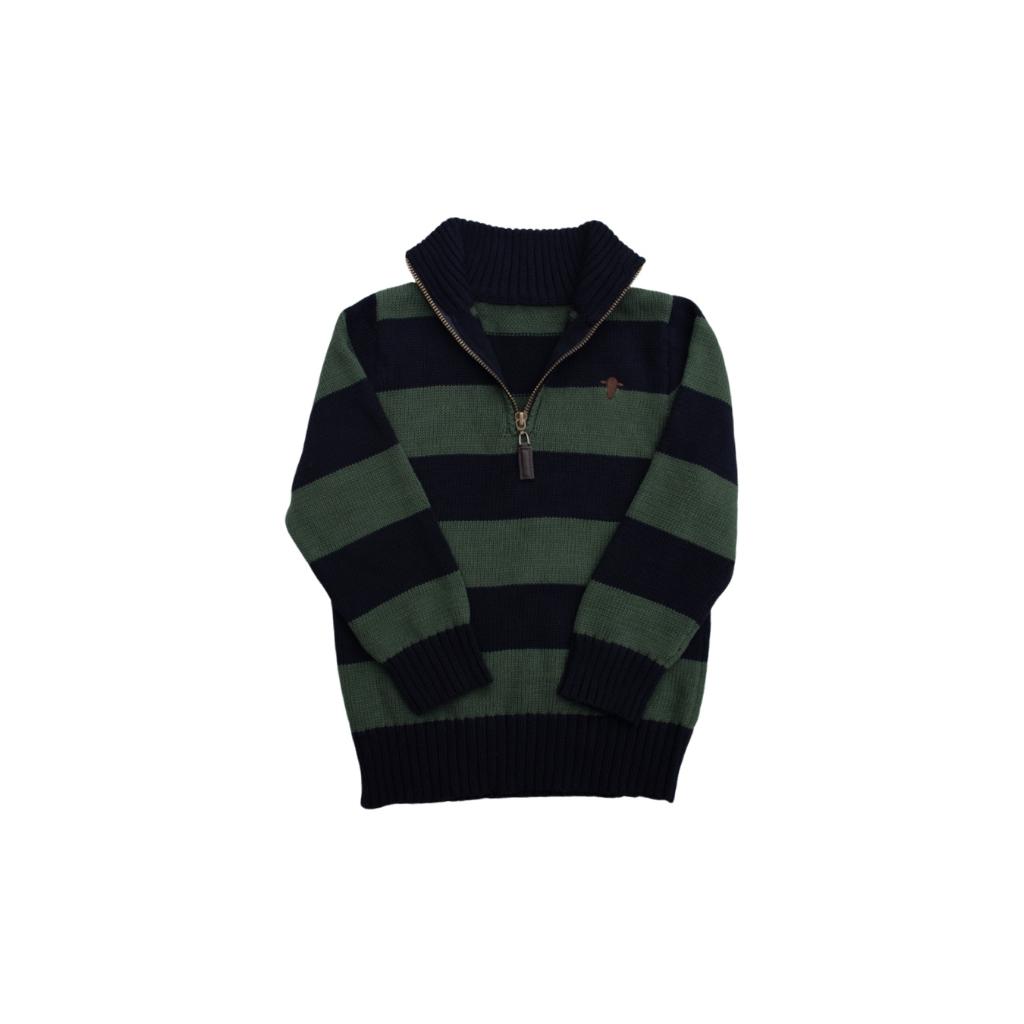 Jubee & Co Charlie Knit (Green/Navy Stripe)