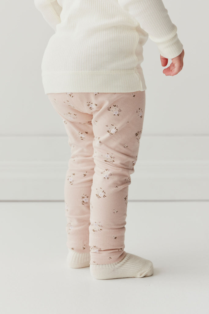 Jamie Kay Organic Cotton Everyday Leggings (Goldie Bouquet Rose)