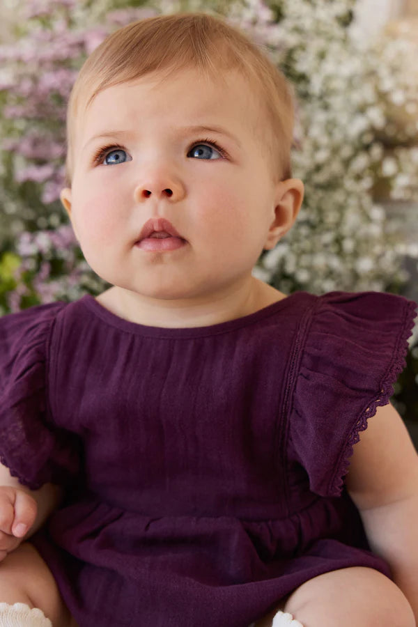 Jamie Kay Organic Cotton Muslin Beatrice Playsuit (Fig)