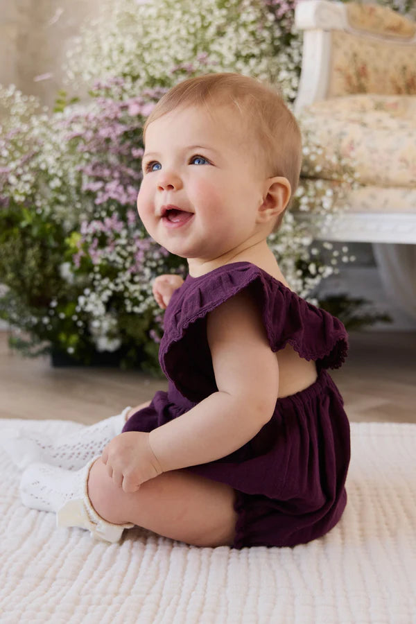 Jamie Kay Organic Cotton Muslin Beatrice Playsuit (Fig)
