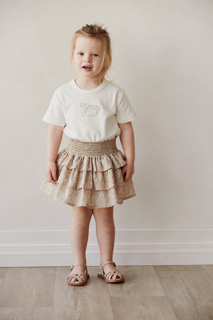 Jamie Kay Organic Cotton Garden Skirt (Chloe Pink Tint)