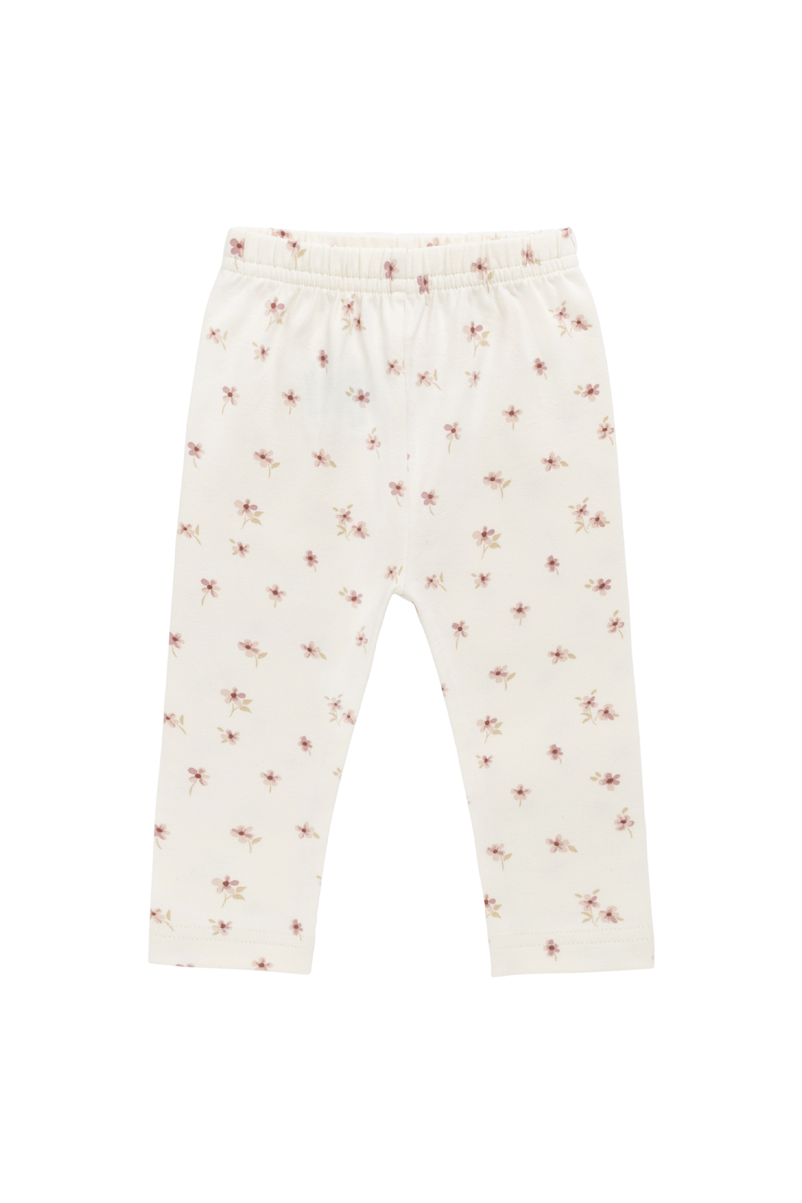 Jamie Kay Organic Cotton Everyday Leggings (Simple Flowers Egret)