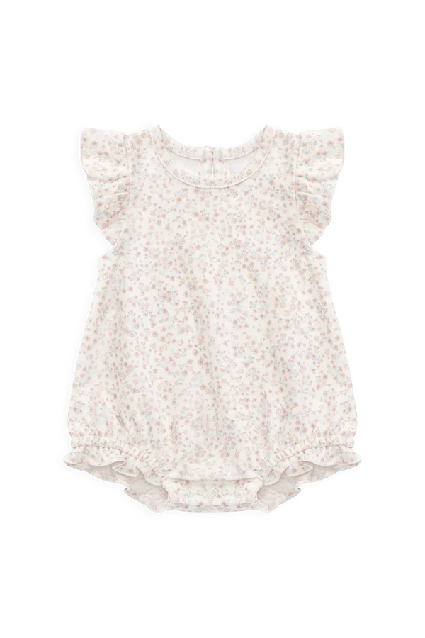 Jamie Kay Organic Cotton Adrienne Playsuit (Posy Milk)