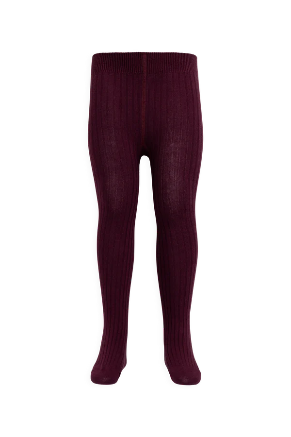 Jamie Kay Ribbed Tights (Mulberry Wood)