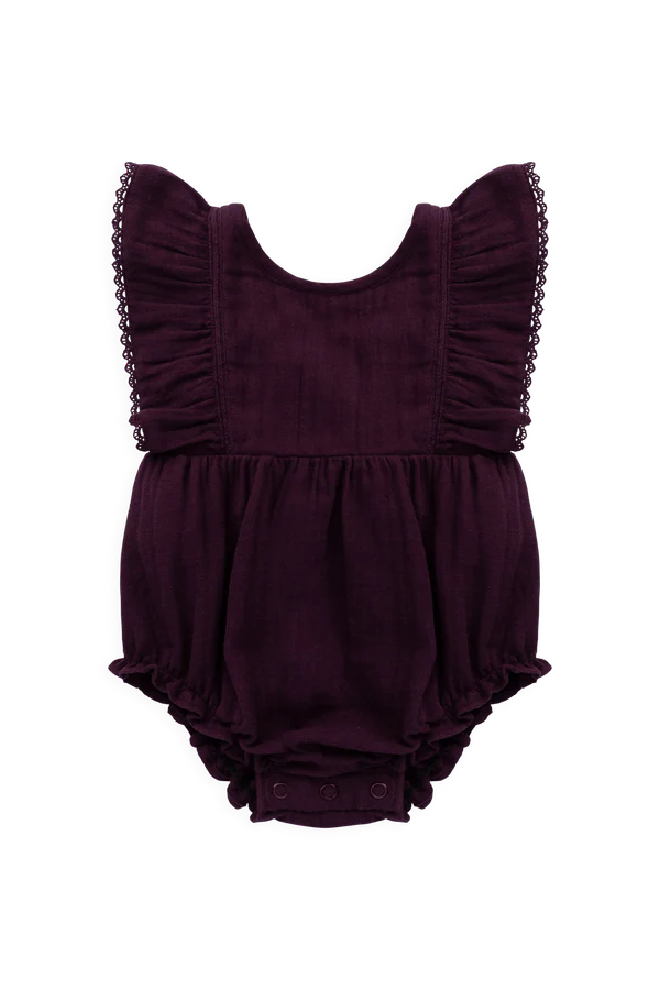 Jamie Kay Organic Cotton Muslin Beatrice Playsuit (Fig)