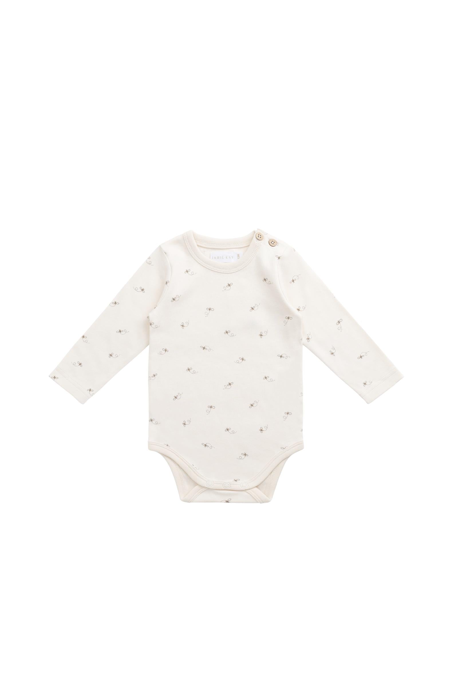 Jamie Kay Organic Cotton Fernley L/S Bodysuit (Bumblebees)