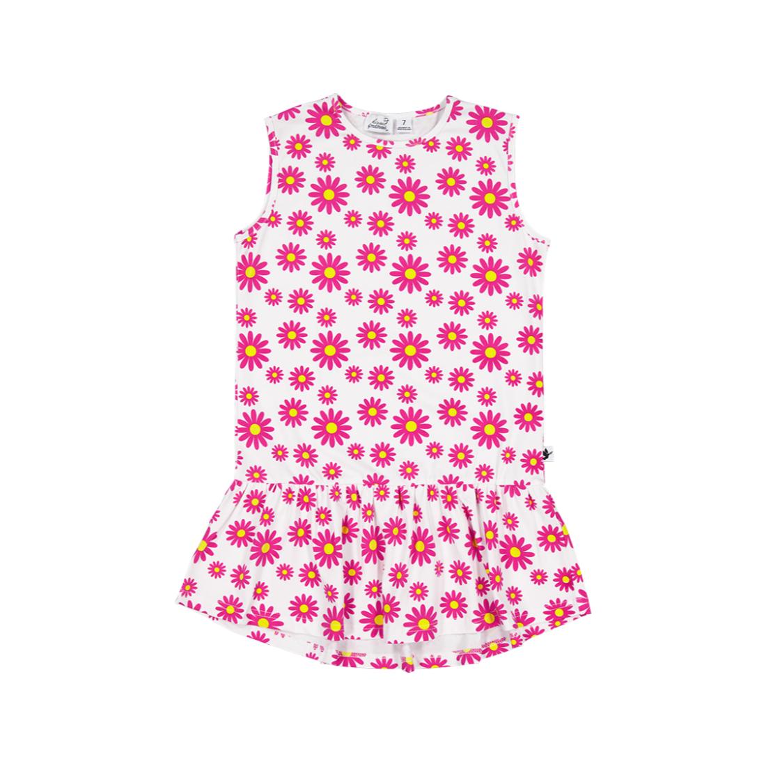 Radicool Kids Daisies Sleeveless Frill Dress