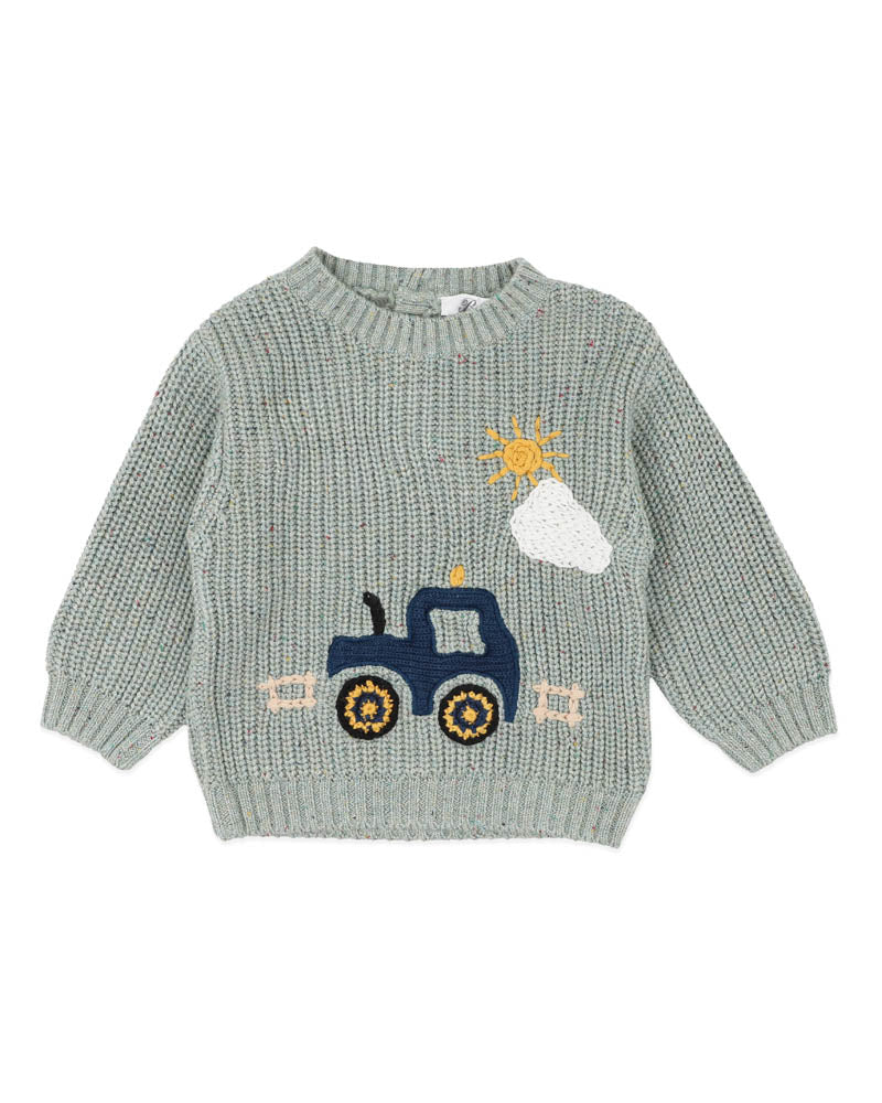 Bebe Hunter Tractor Knitted Jumper