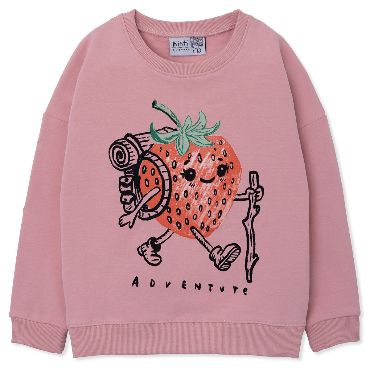 Minti Strawberry Adventurer Furry Crew (Muted Pink)