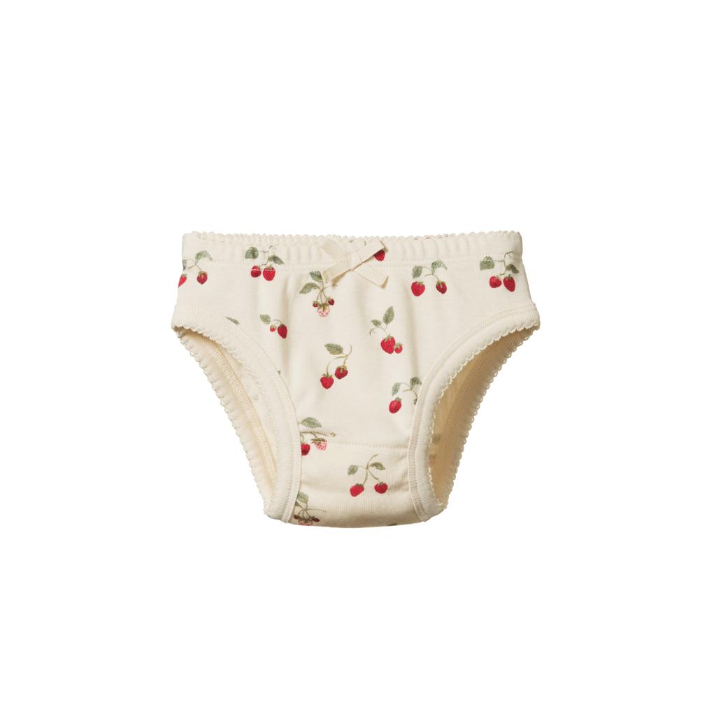 Nature Baby Organic Cotton Knickers (Strawberry Blush Print)