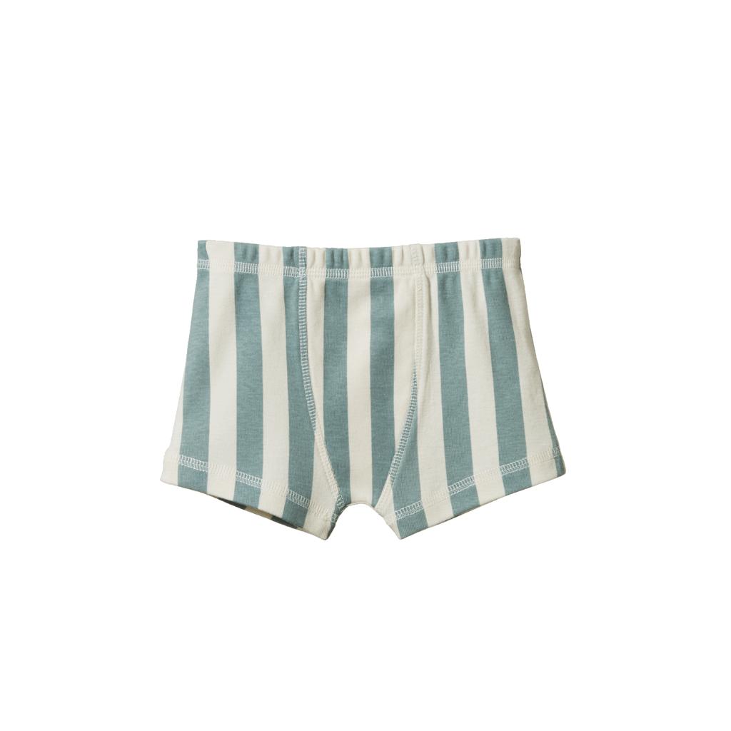 Nature Baby Organic Cotton Boxer Shorts (Star Dew Stripe)