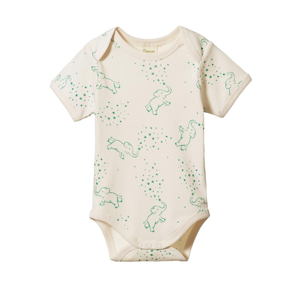 Nature Baby Organic Cotton S/S Bodysuit (Fairground Print)
