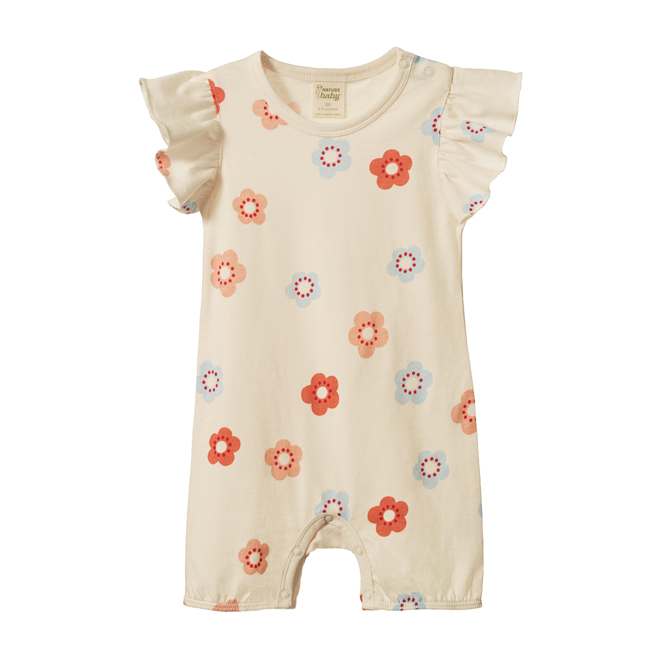 Nature Baby Tilly Suit (Flora Stamp Print)