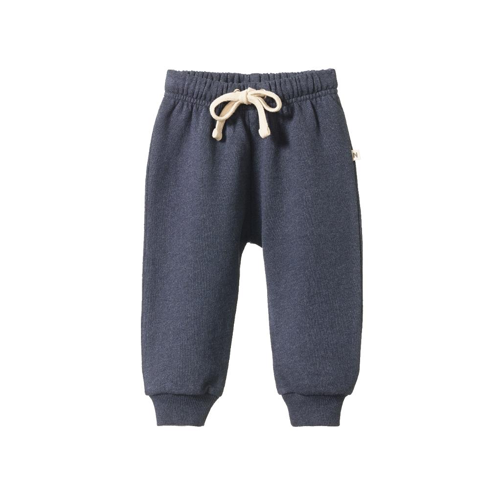 Nature Baby Organic Cotton Sunday Track Pants (Navy Marl)